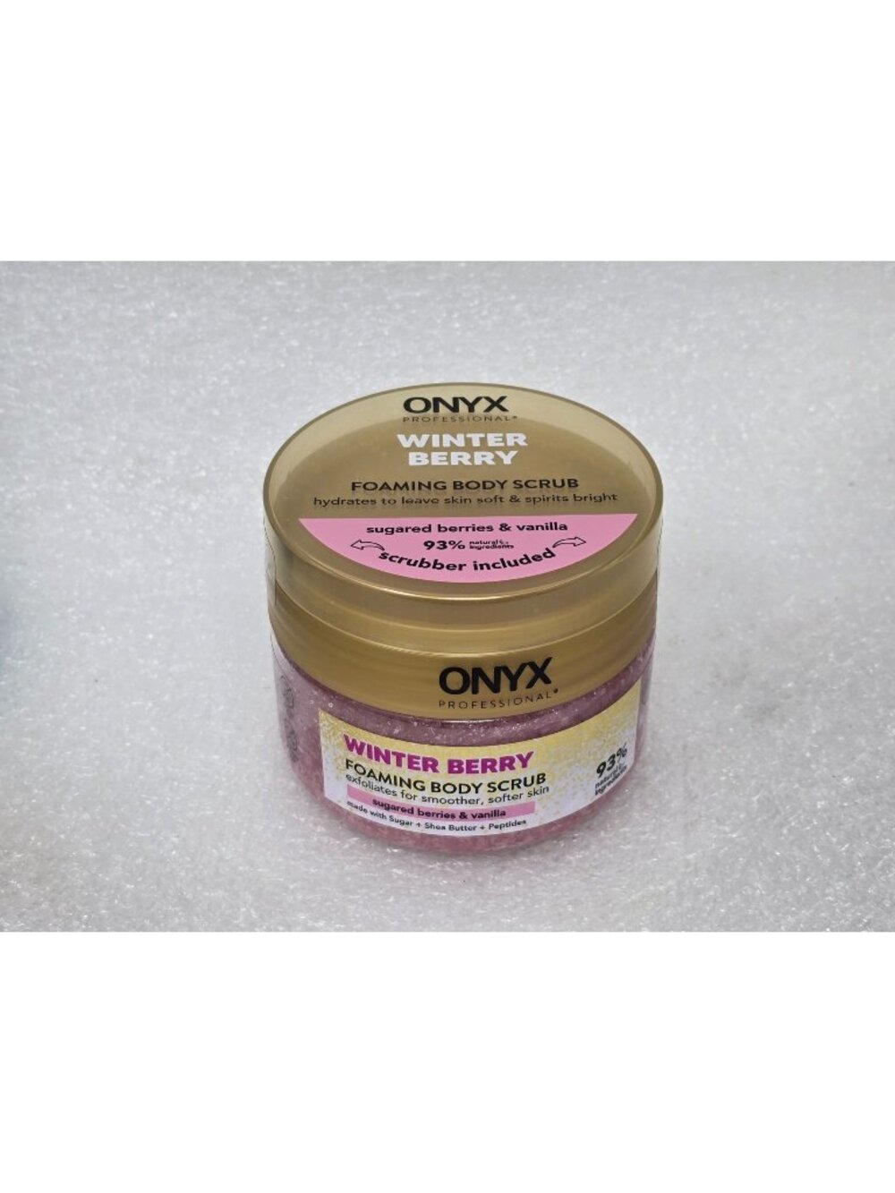 Onyx Professional Winter Berry Foaming Body Scrub With Scrubber